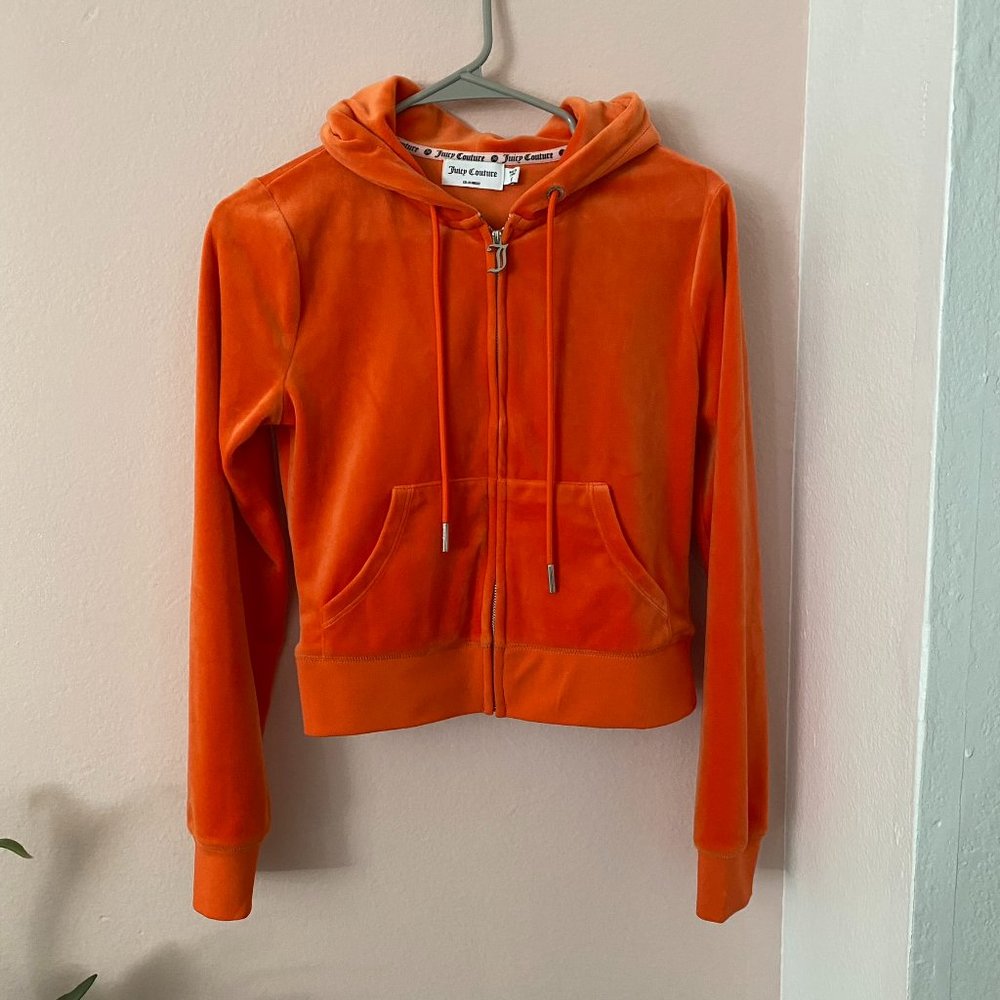 Juicy Couture Orange Hoodie Size Small
